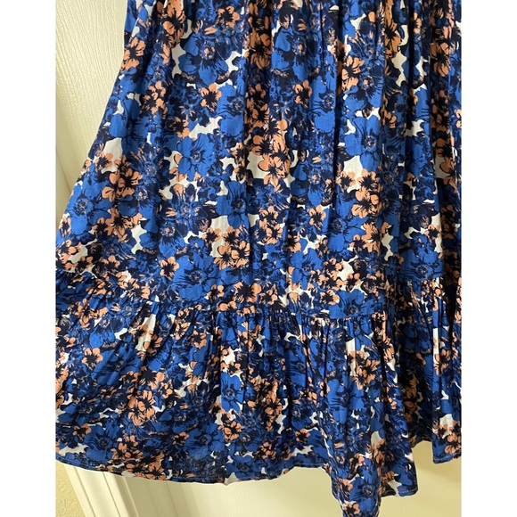 Free People Pattern Play Mini Dress in Cool Blue - Picture 9 of 11